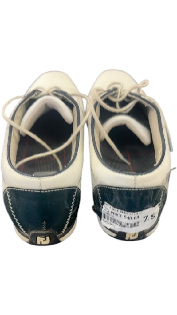 FootJoy LoPro Collection Golf Shoes White/Navy Used Size 7.5 - image 1