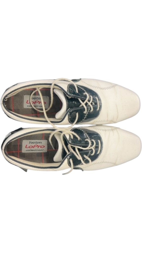 FootJoy LoPro Collection Golf Shoes White/Navy Size 7.5
