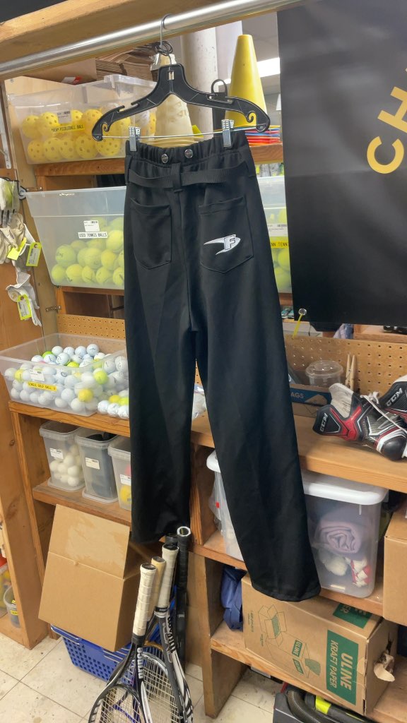 Force Adult XS Hockey Long Pants - Black