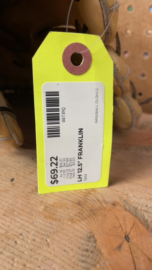 Franklin Fieldmaster Series 12.5" Baseball Glove - Tan