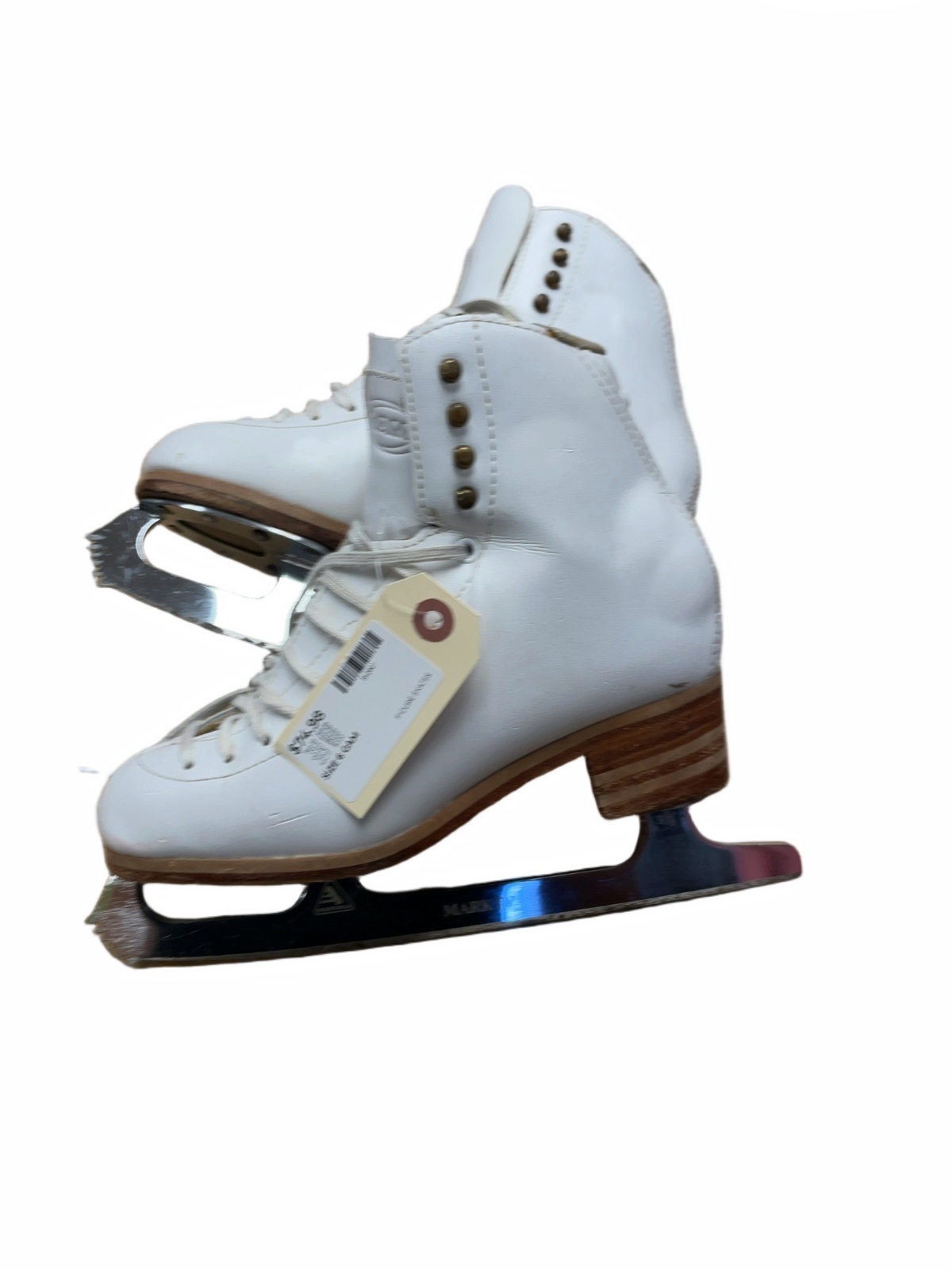 GAM Mark IV Figure Skates Size 6 White - image 1