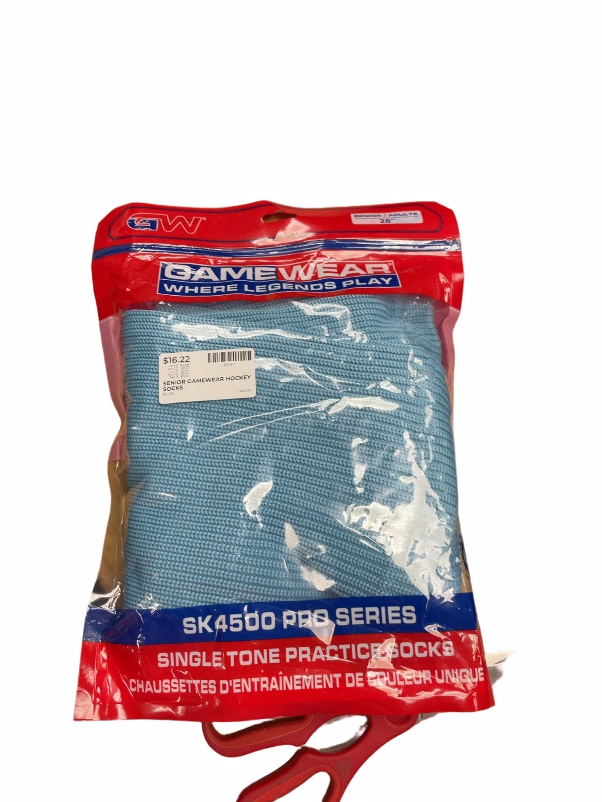 Gamewear SK4500 Pro Series Senior 28" Practice Hockey Socks Blue - image 1