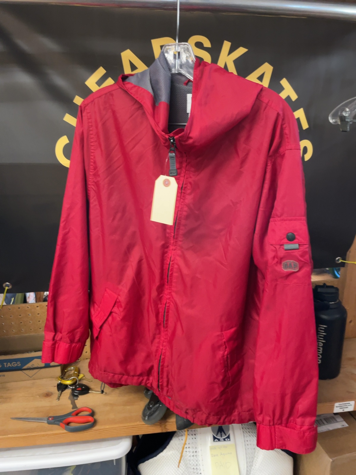 Gap Rain Jacket XXL (14-16) Red