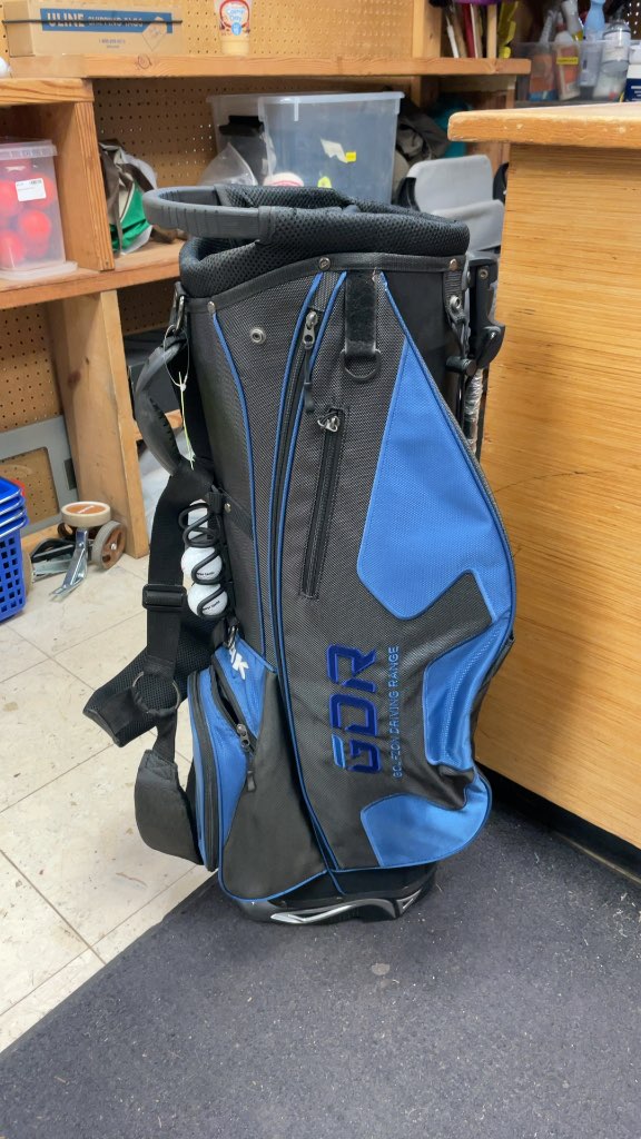 GDR Golfzon Driving Range Golf Bag - Grey/Blue