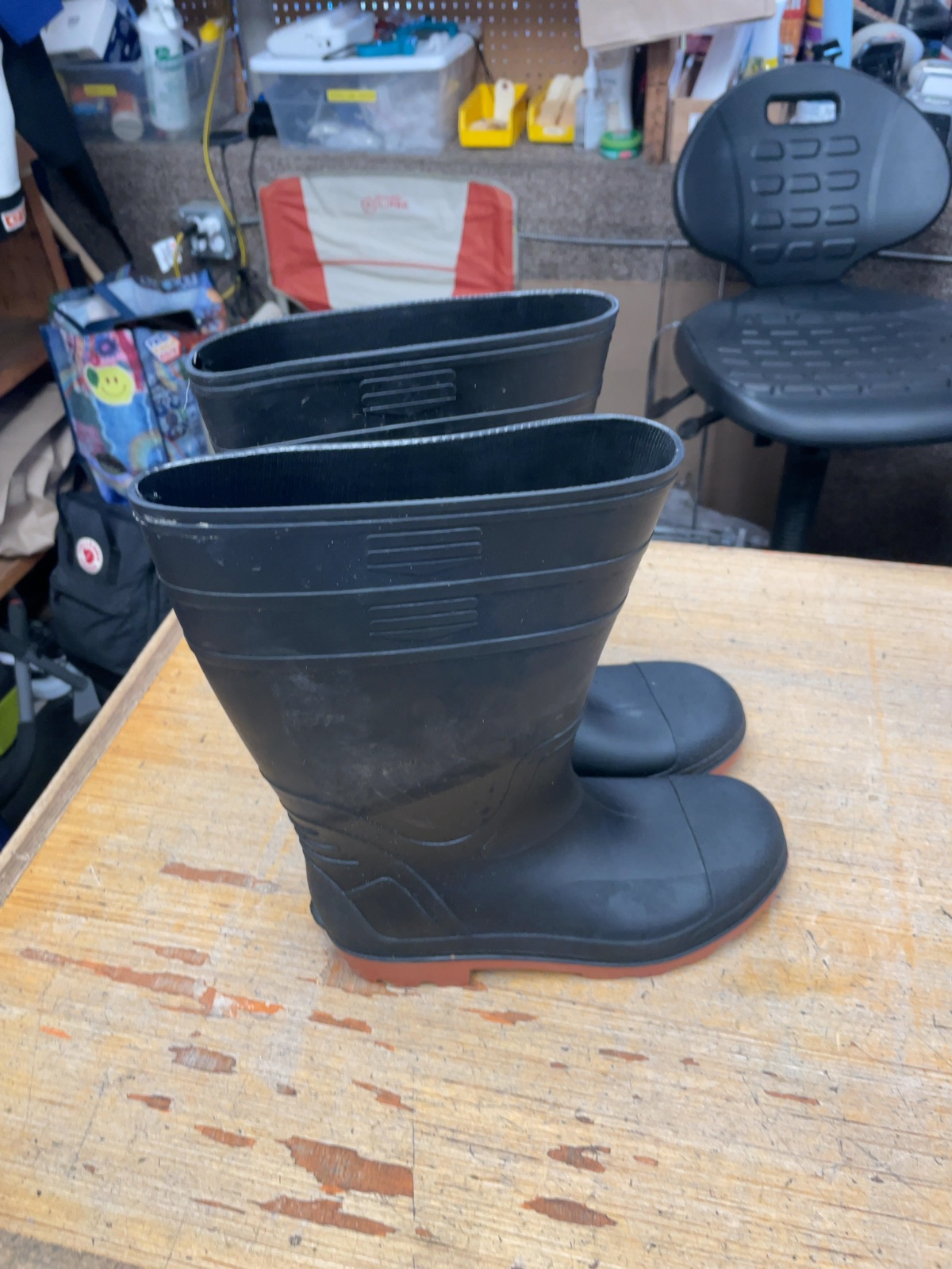 Generic Rain Boots Size 10 Black