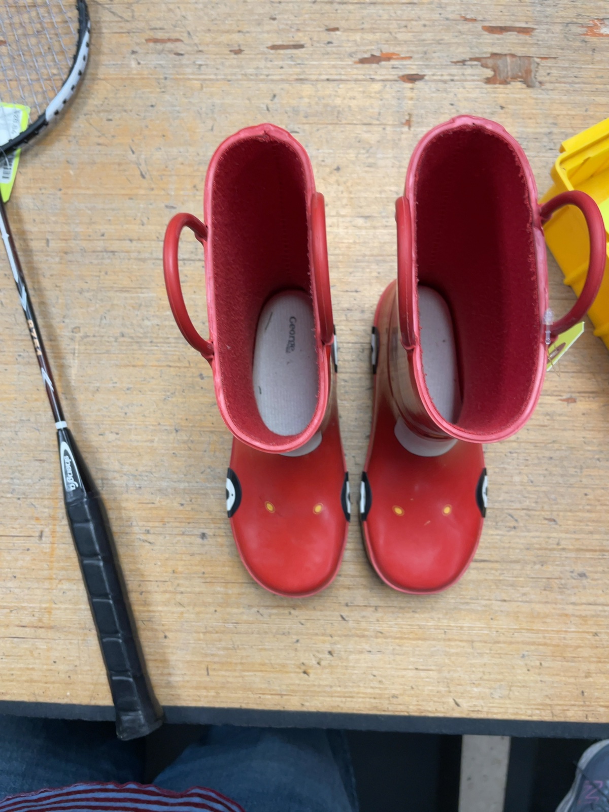 George Firetruck Size 12C Red Rain Boots