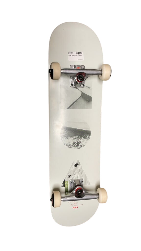 Globe Complete Skateboard - White with Tensor Trucks - image 1