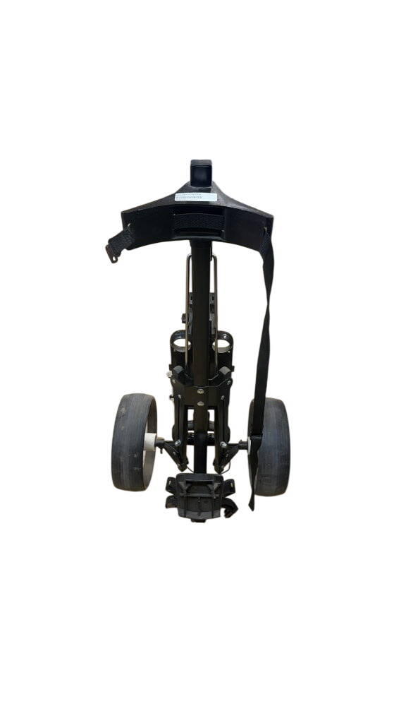 Golf Push Cart Two-Wheel Black Used - image 1