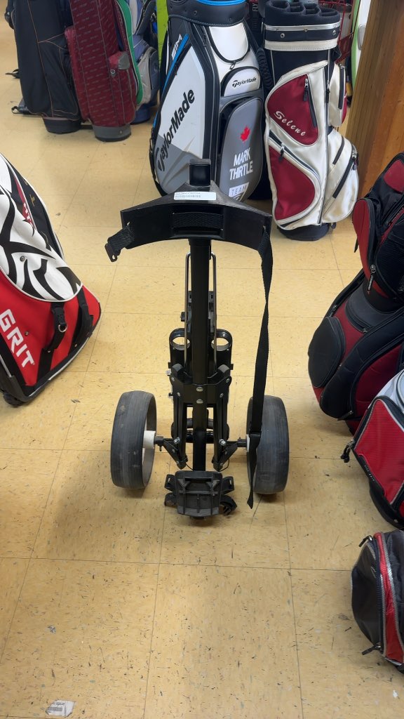 Golf Push Cart Two-Wheel Black Used