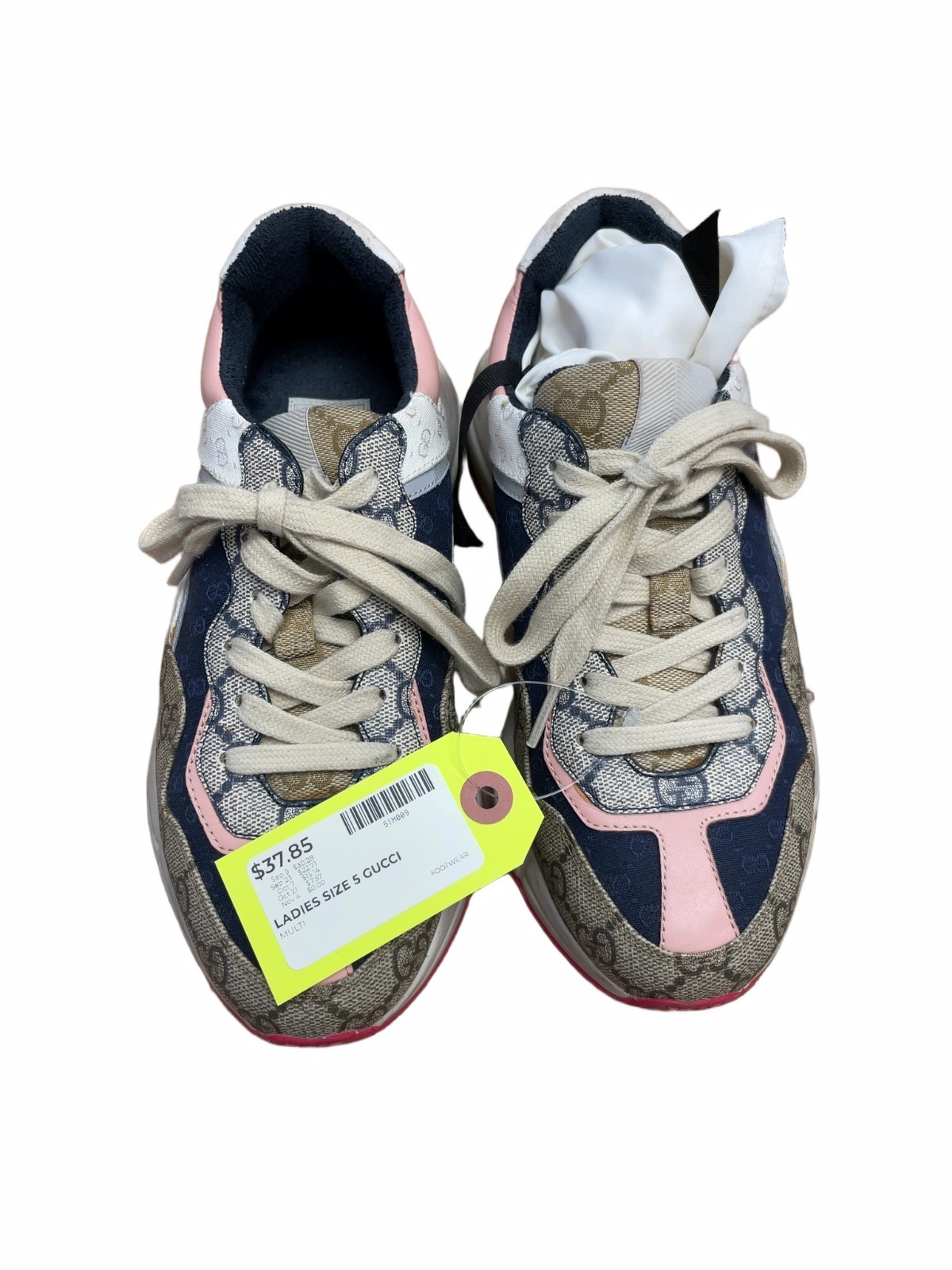 Gucci Ladies Multi-Color GG Monogram Sneakers - image 1