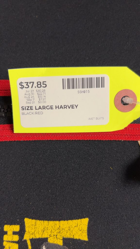 Harvey's Full Body Wetsuit - Size Large