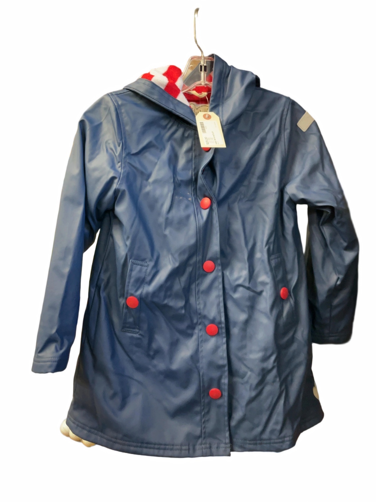 Hatley Rain Jacket Size JR 8 Blue