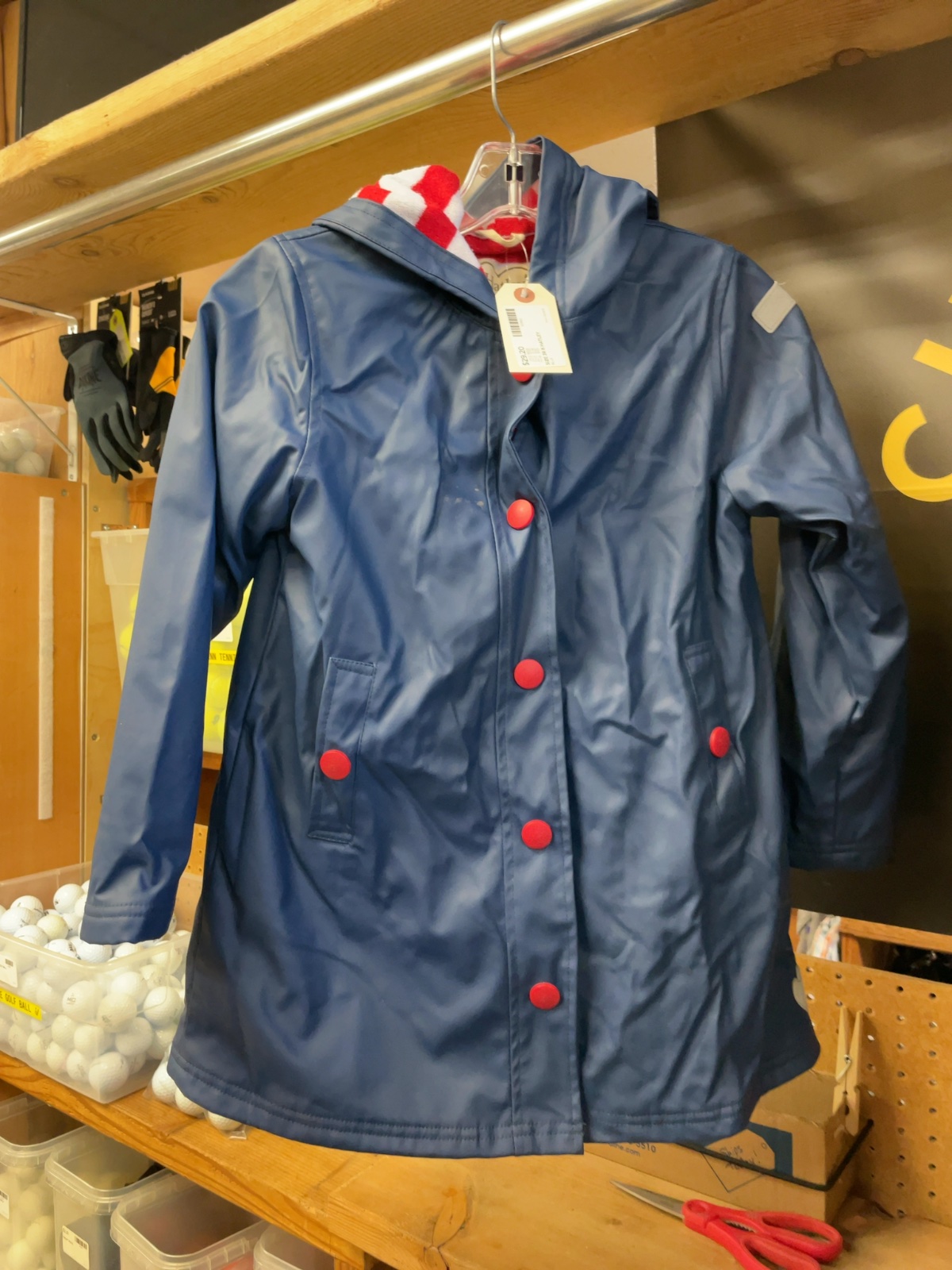 Hatley Rain Jacket Size JR 8 Blue