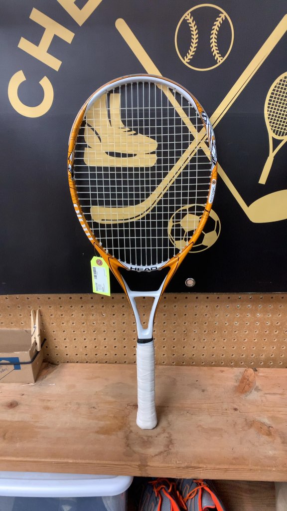 HEAD Microgel Tennis Racquet - White/Orange