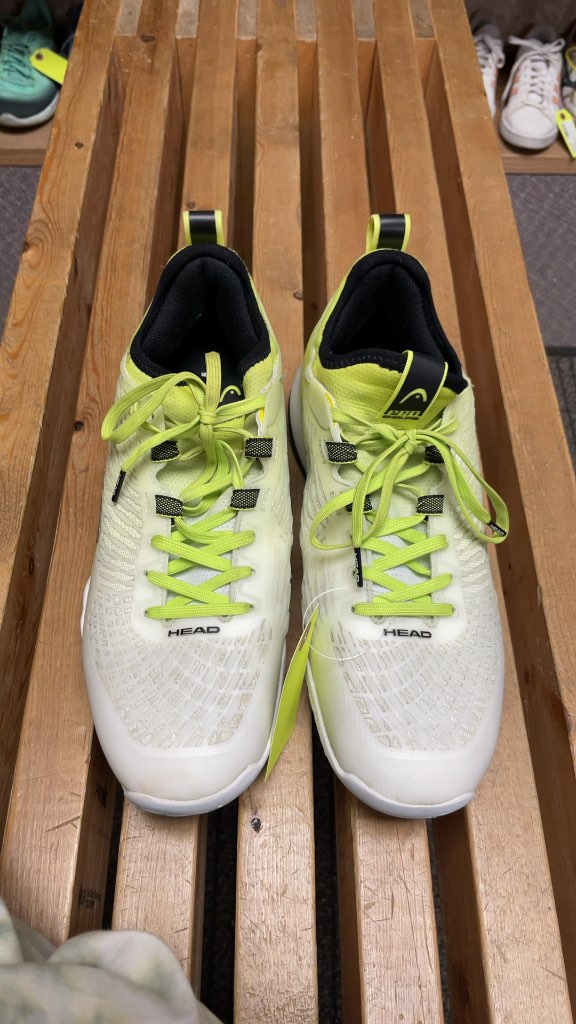 HEAD Non-Marking Court Shoes Size 9.5 Neon
