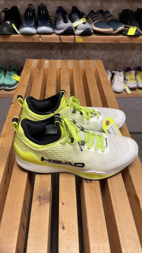 HEAD Non-Marking Court Shoes Size 9.5 Neon