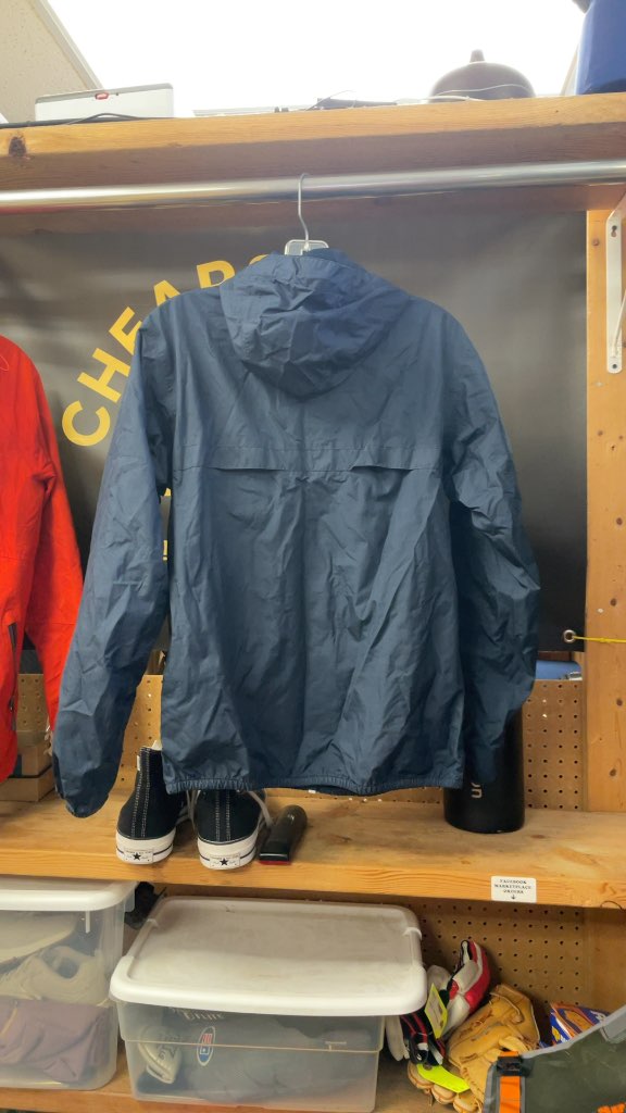 Helly Hansen Blue Rain Jacket - Size Small
