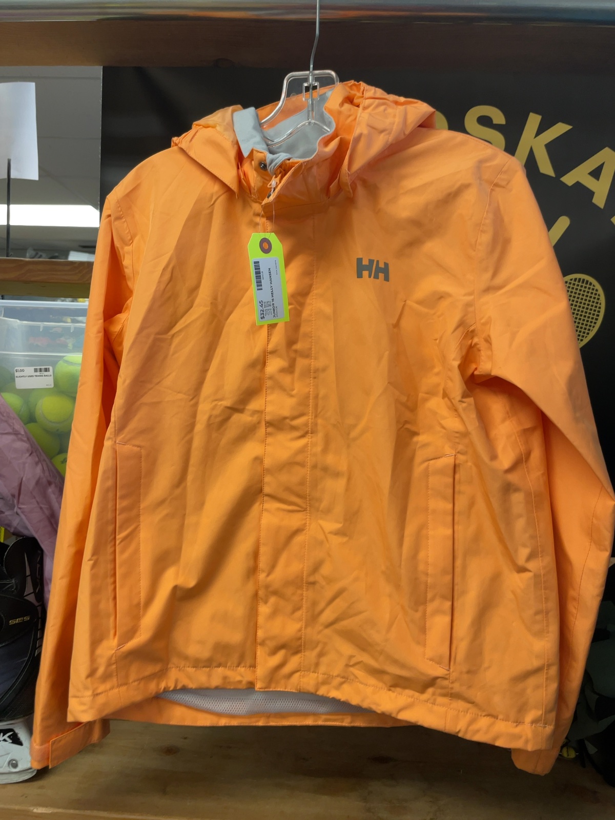 Helly Hansen Junior 16 Orange Rain Jacket