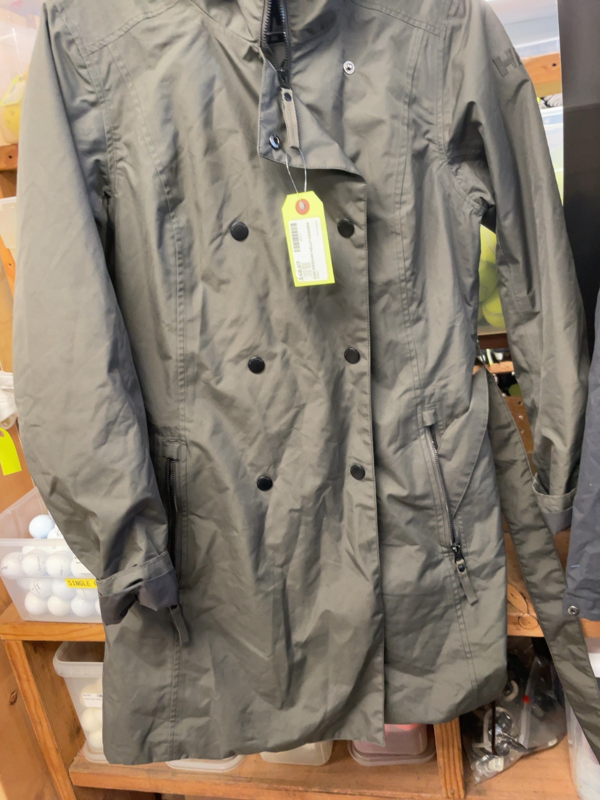 Helly Hansen Rain Jacket Medium Green