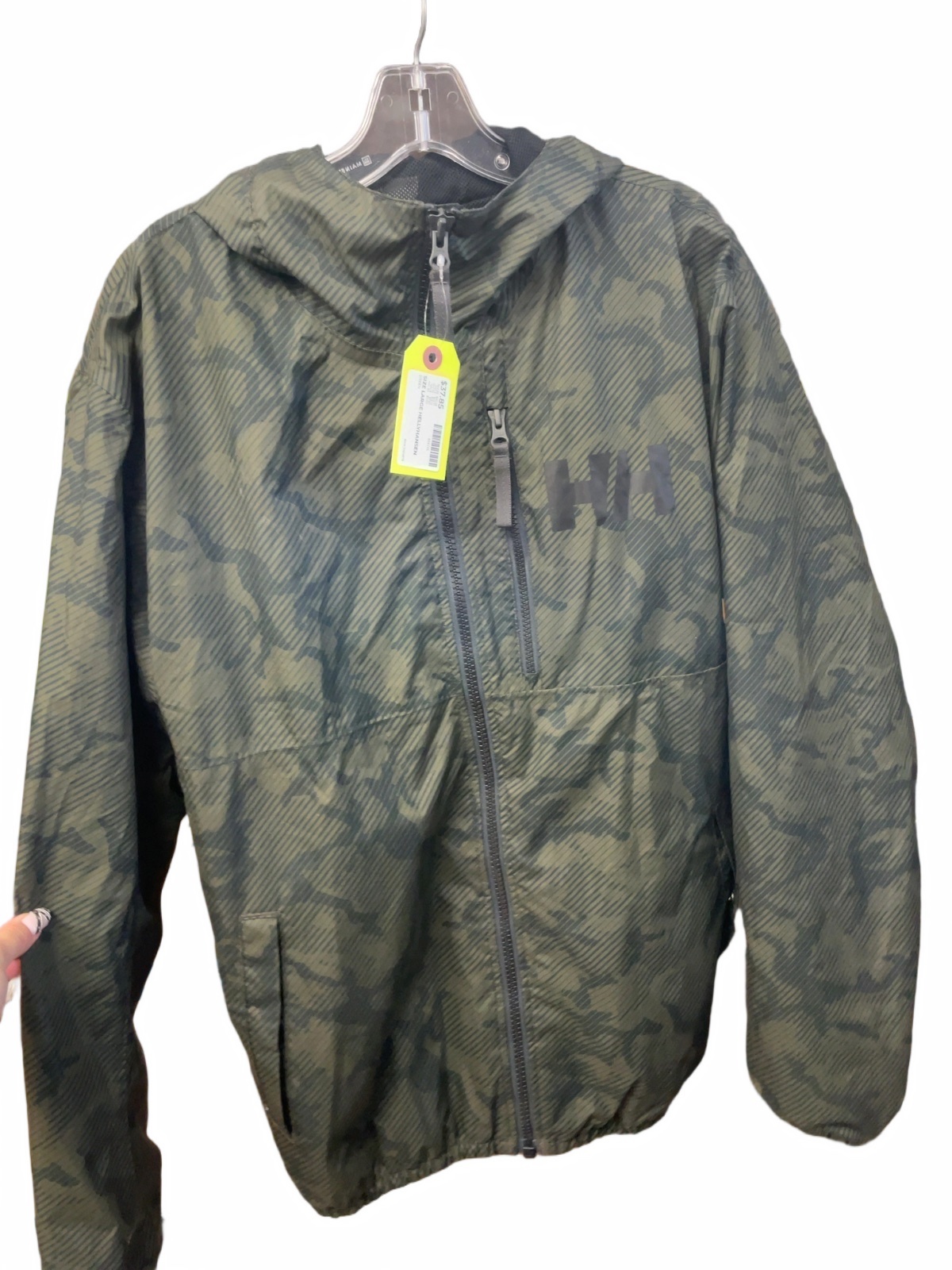 Helly Hansen Rain Jacket Size L Green - image 1