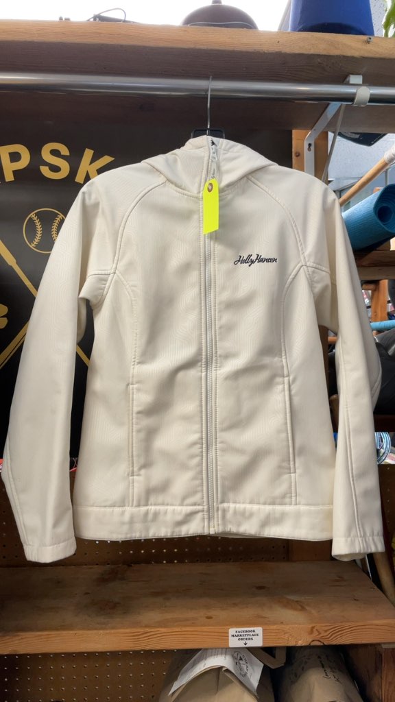 Helly Hansen Women's Small White Softshell Hooded Jacket