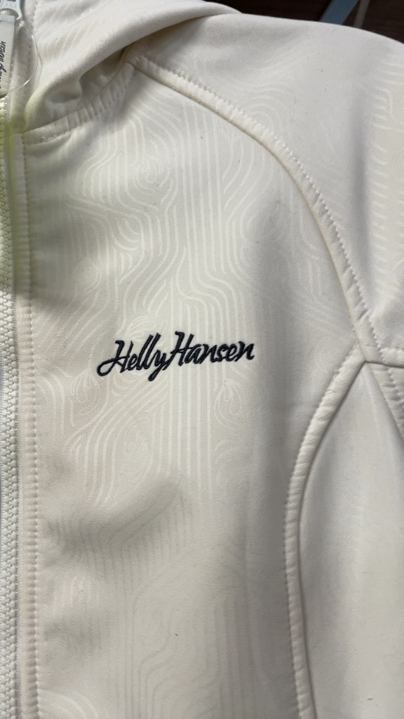 Helly Hansen Women's Small White Softshell Hooded Jacket