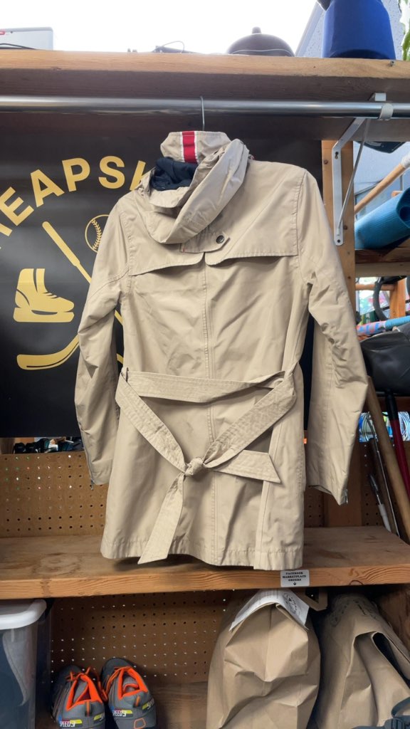 Helly Hansen Women's Trench Rain Jacket - Tan - Small