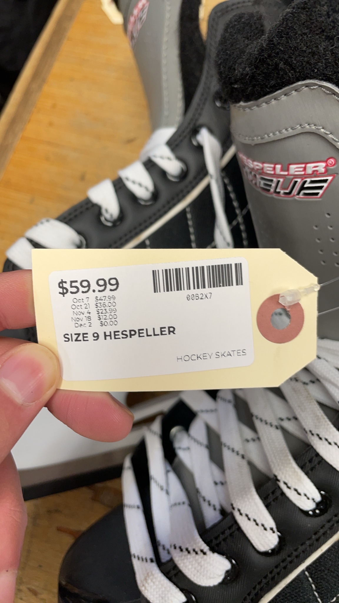 Hespeler Extreme Size 9 Hockey Skates