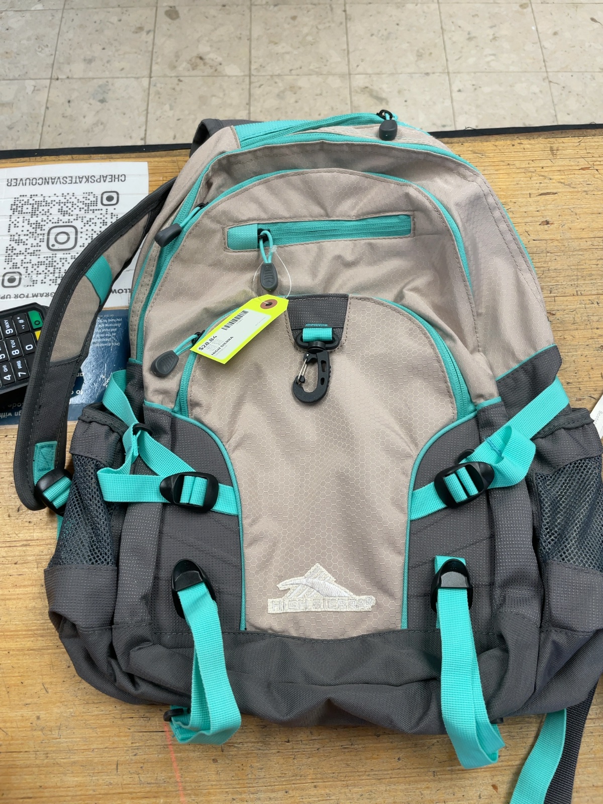 High Sierra Suspension Strap System Backpack - Grey/Blue