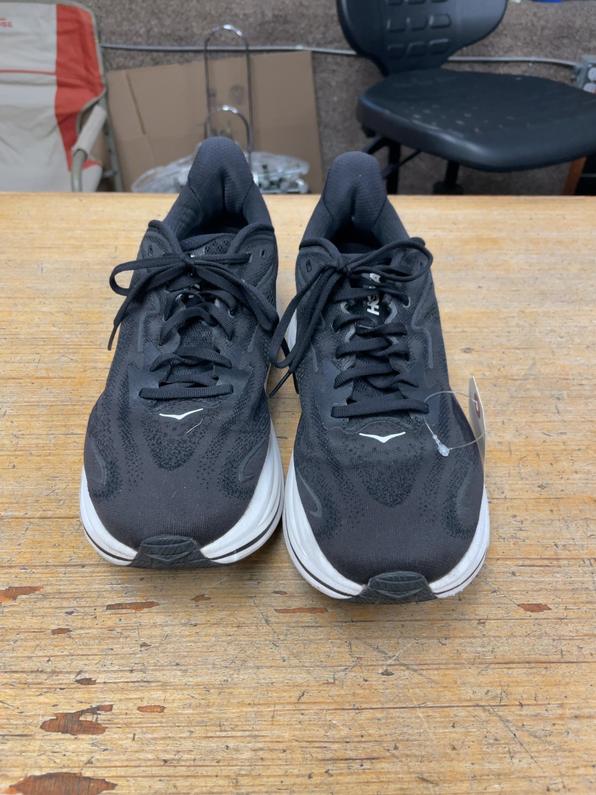 Hoka Clifton 9 Size 11D Black Running Shoes - image 1