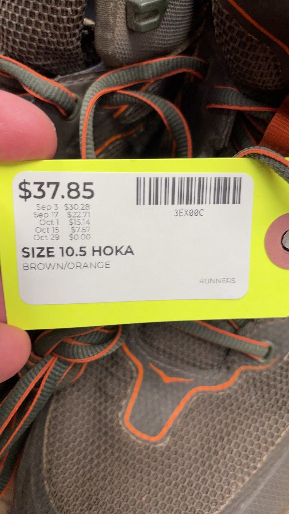 Hoka One One Sky Toa Men's Hiking Boots size 10.5