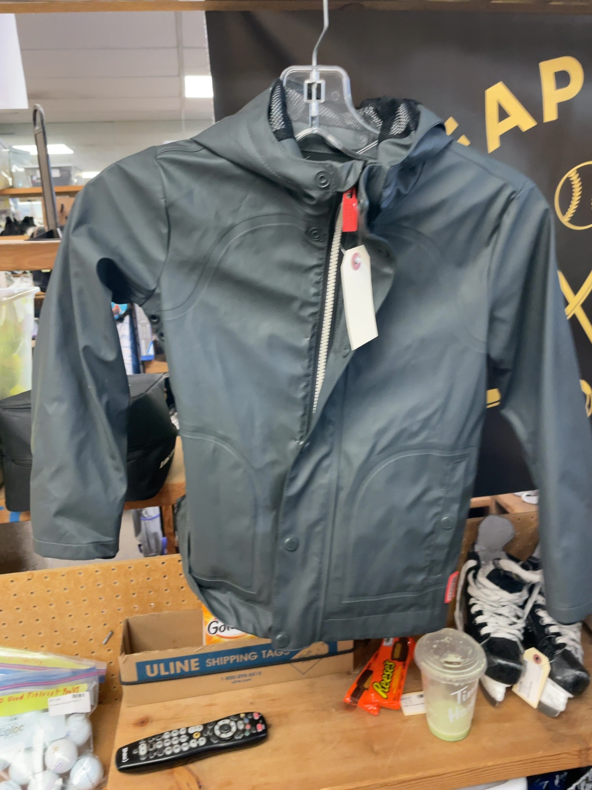 Hunter Original JR 7/8 Grey Rain Jacket