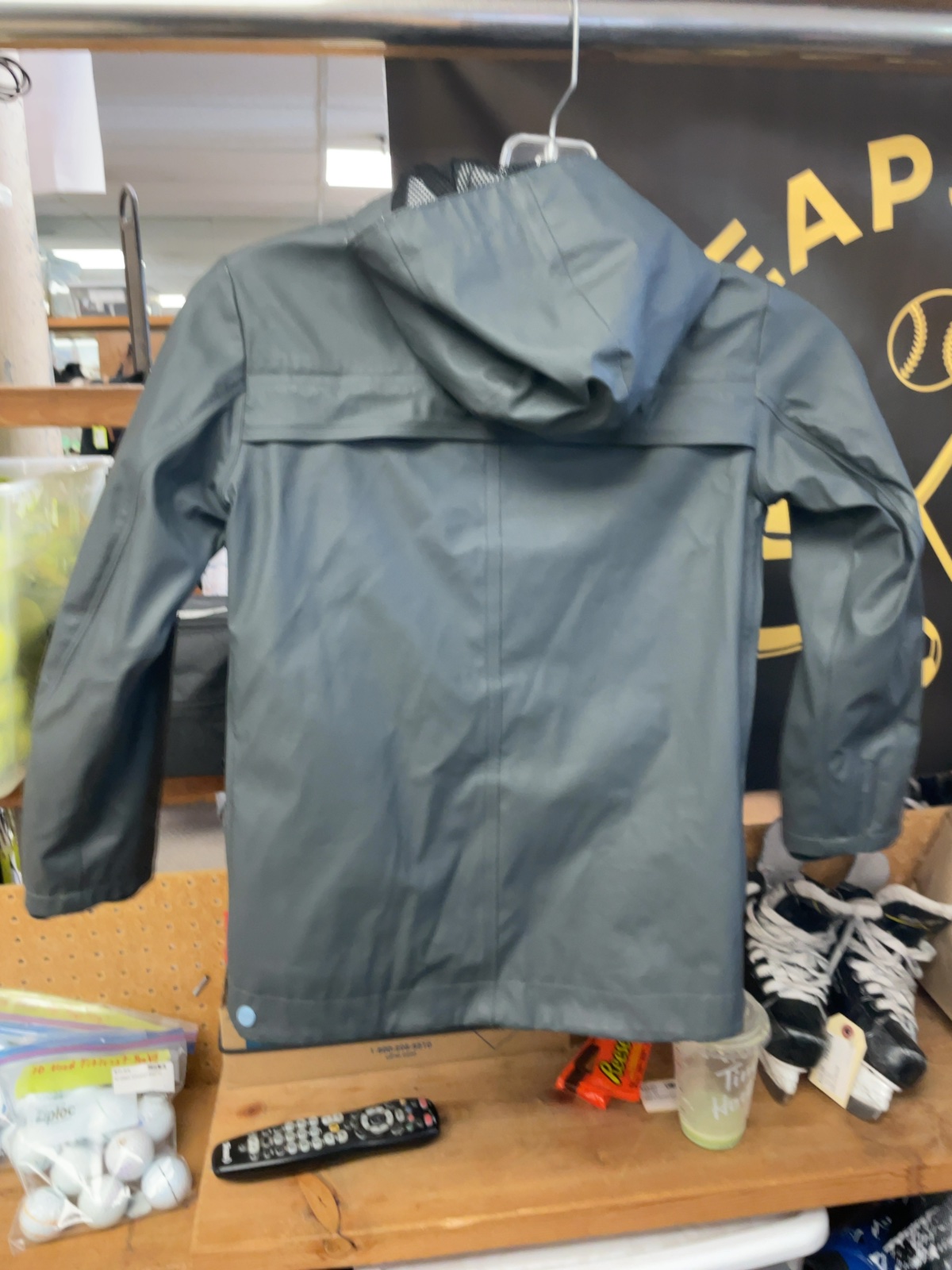 Hunter Original JR 7/8 Grey Rain Jacket