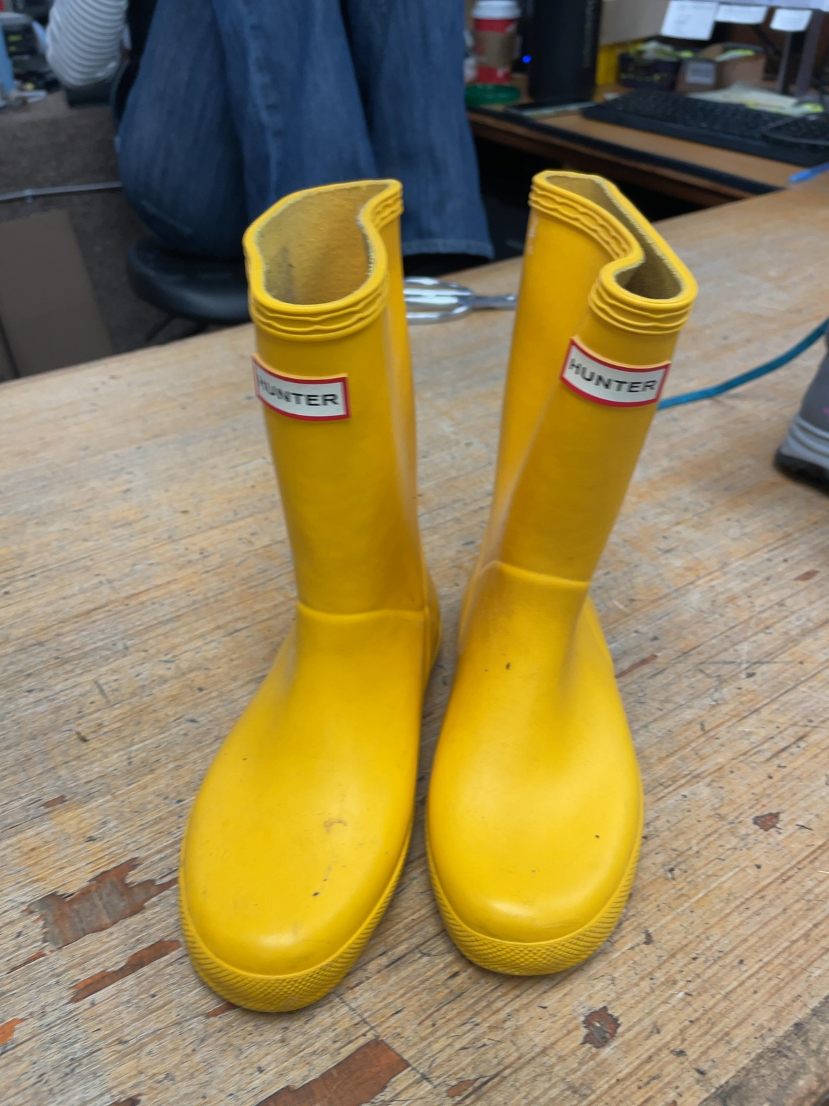 Hunter Rain Boots 12C Yellow
