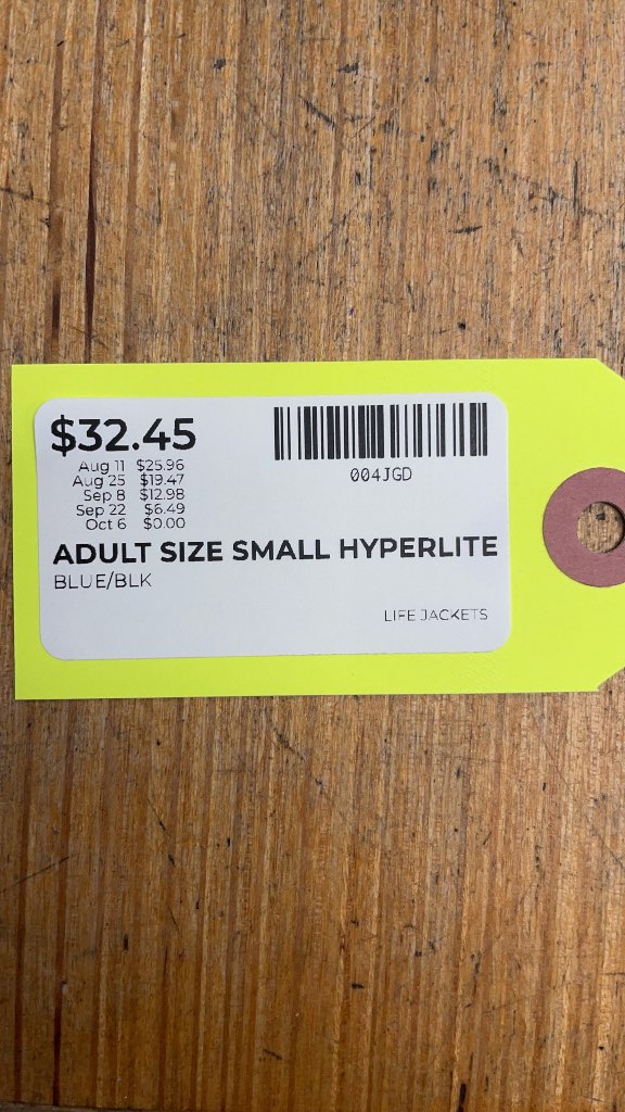 Hyperlite Ladies Small Life Jacket - Blue/Black