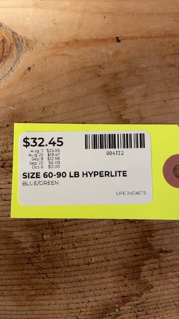 Hyperlite Youth Life Jacket (60-90 lbs)