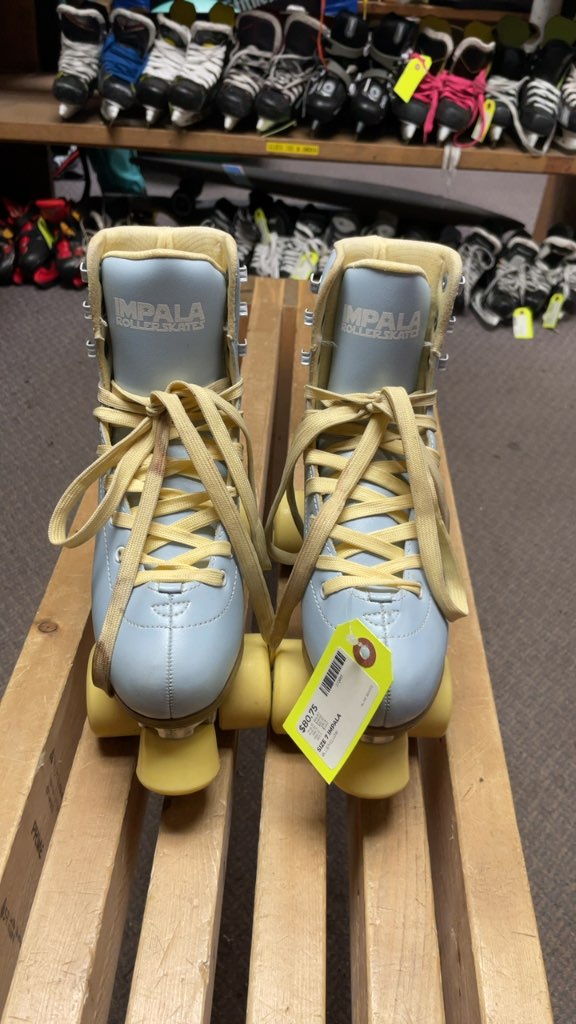 Impala Quad Roller Skates - Size 7 - Blue/Yellow