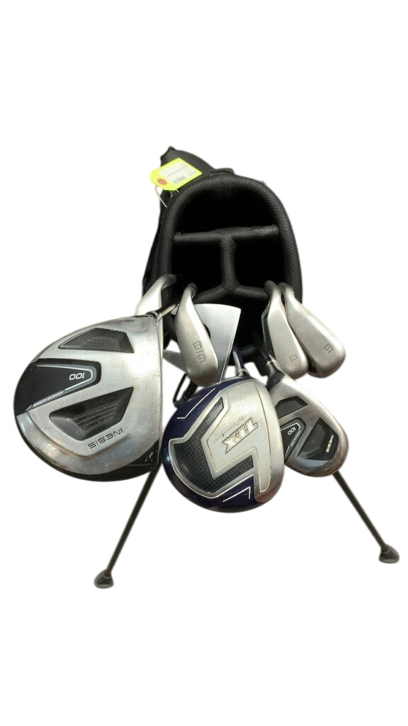 Inesis 100 7-Piece Left-Handed Golf Club Set with Stand Bag - image 1