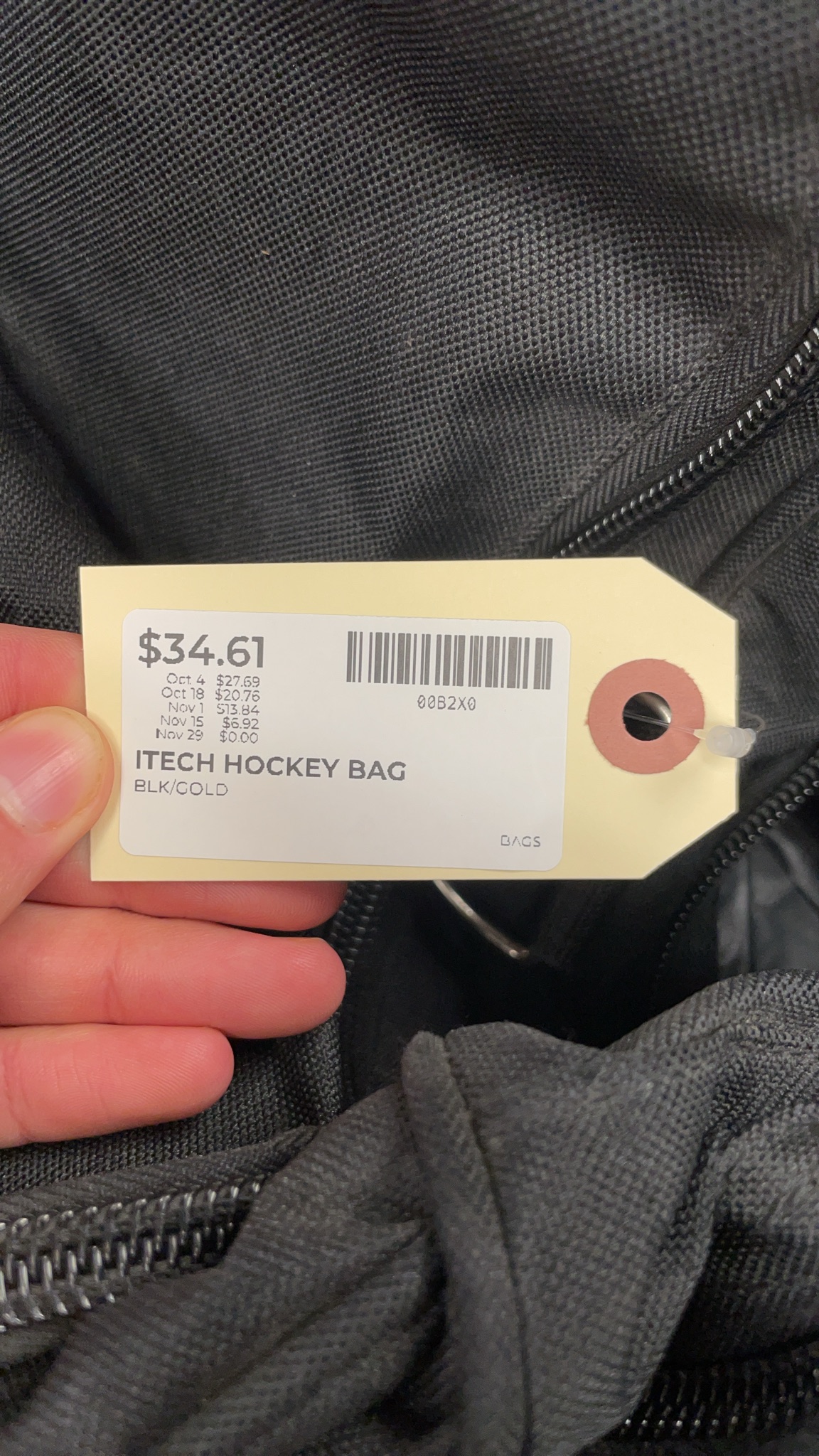 Itech Hockey Bag Black/Gold