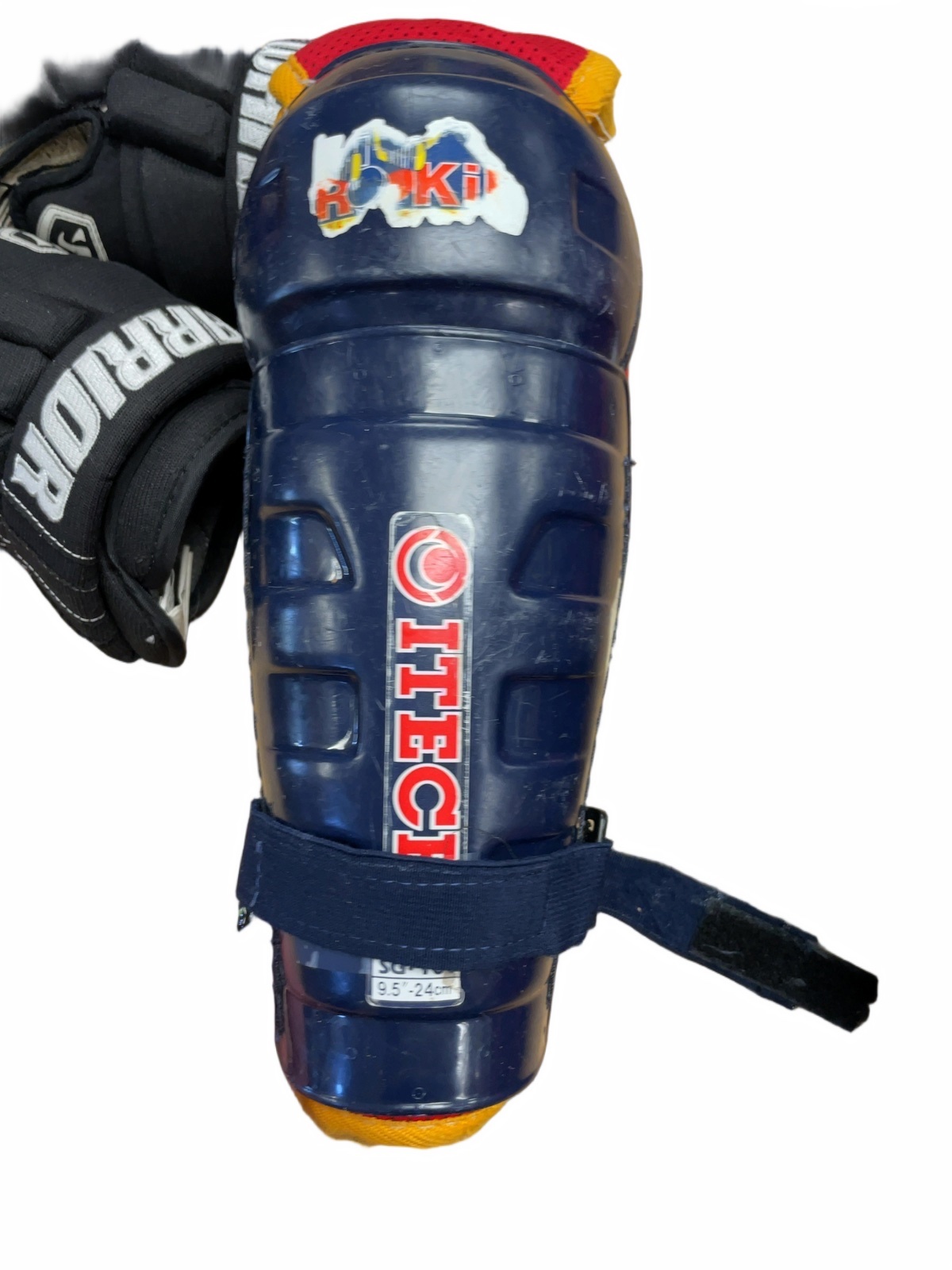 ITECH Hockey Shin Pads 9.5" Navy - image 1