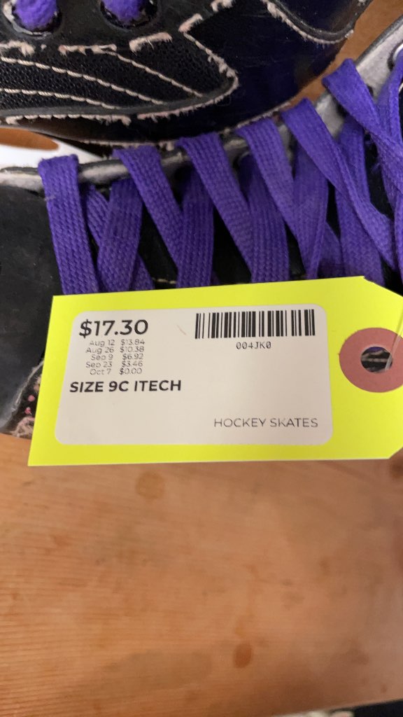 ITECH RPM Hockey Skates - Size 9C
