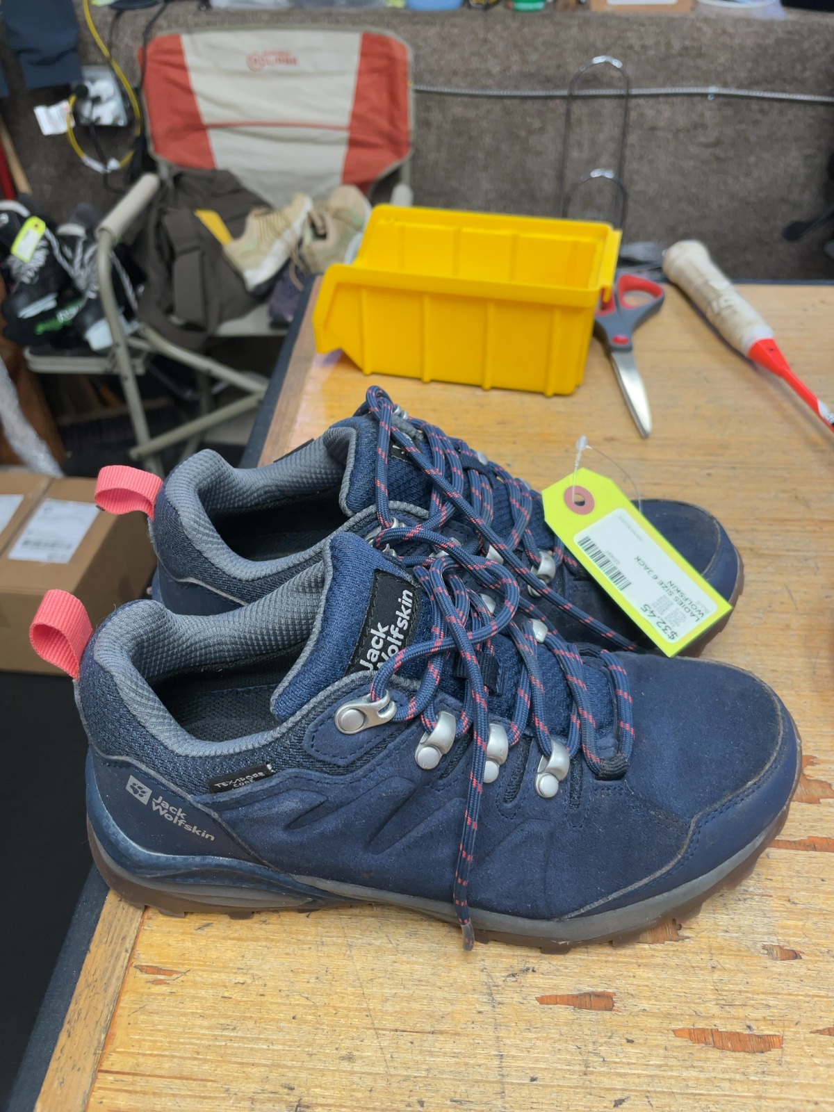 Jack Wolfskin Ladies Size 6 Hiking Boots Blue