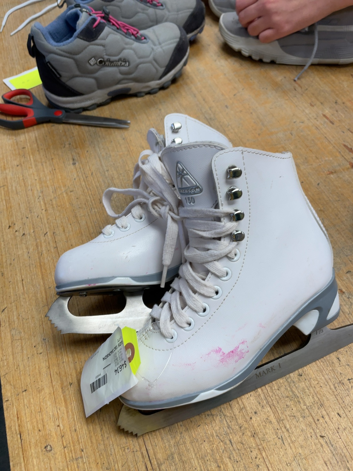 Jackson 150 Size 13C White Figure Skates
