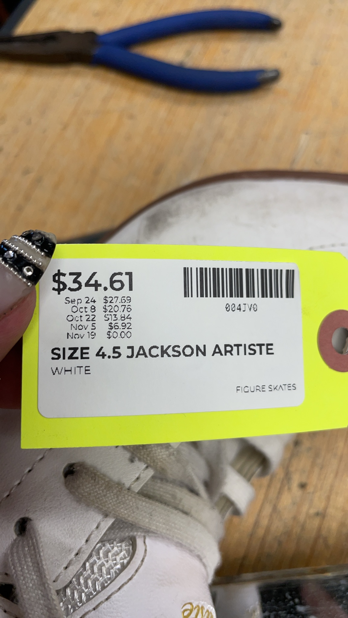 Jackson Artiste Size 4.5 Figure Skates