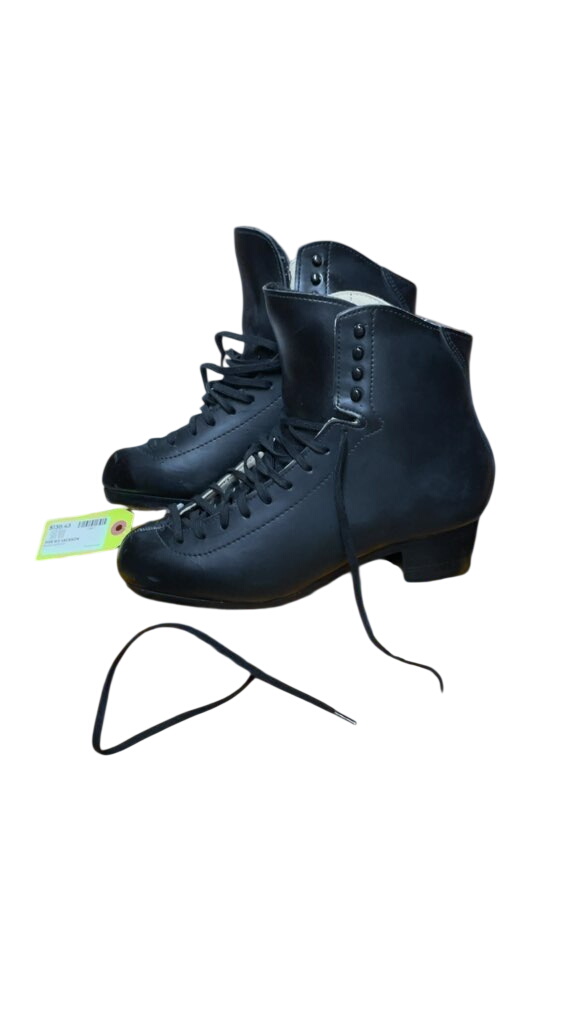 Jackson Black Leather Figure Skates - Size 8.5 - image 1