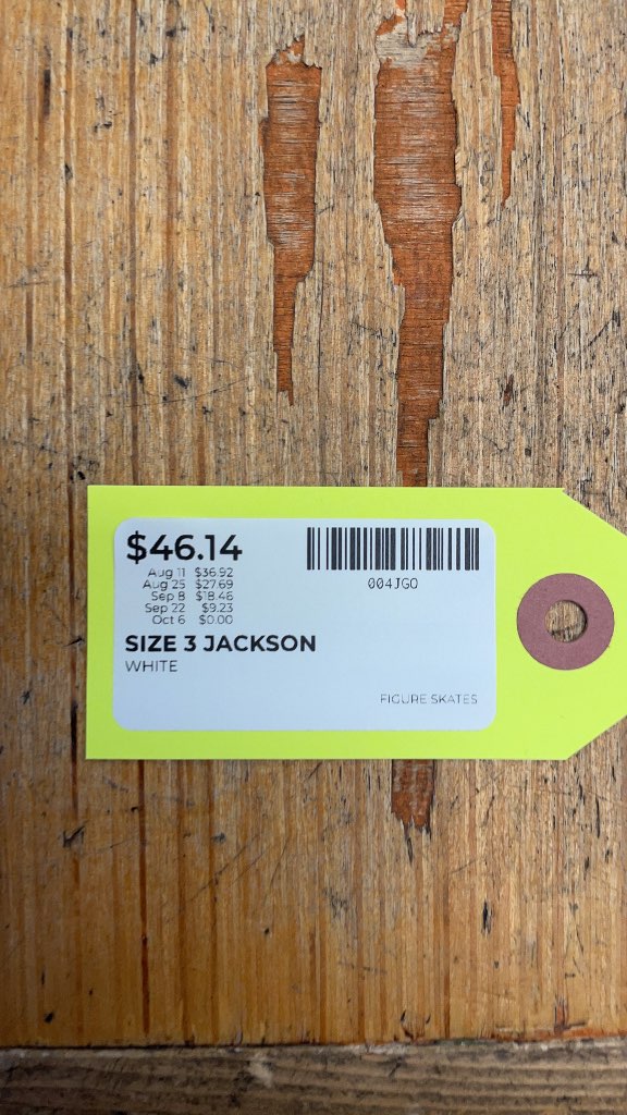 Jackson Excel Figure Skates Size 3