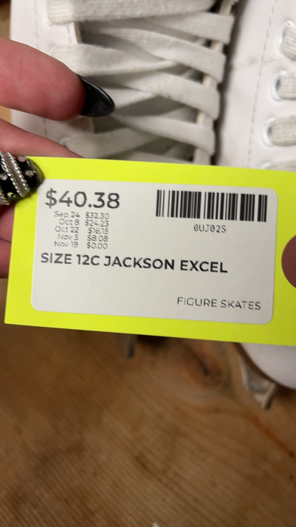 Jackson Excel Size 12C Figure Skates
