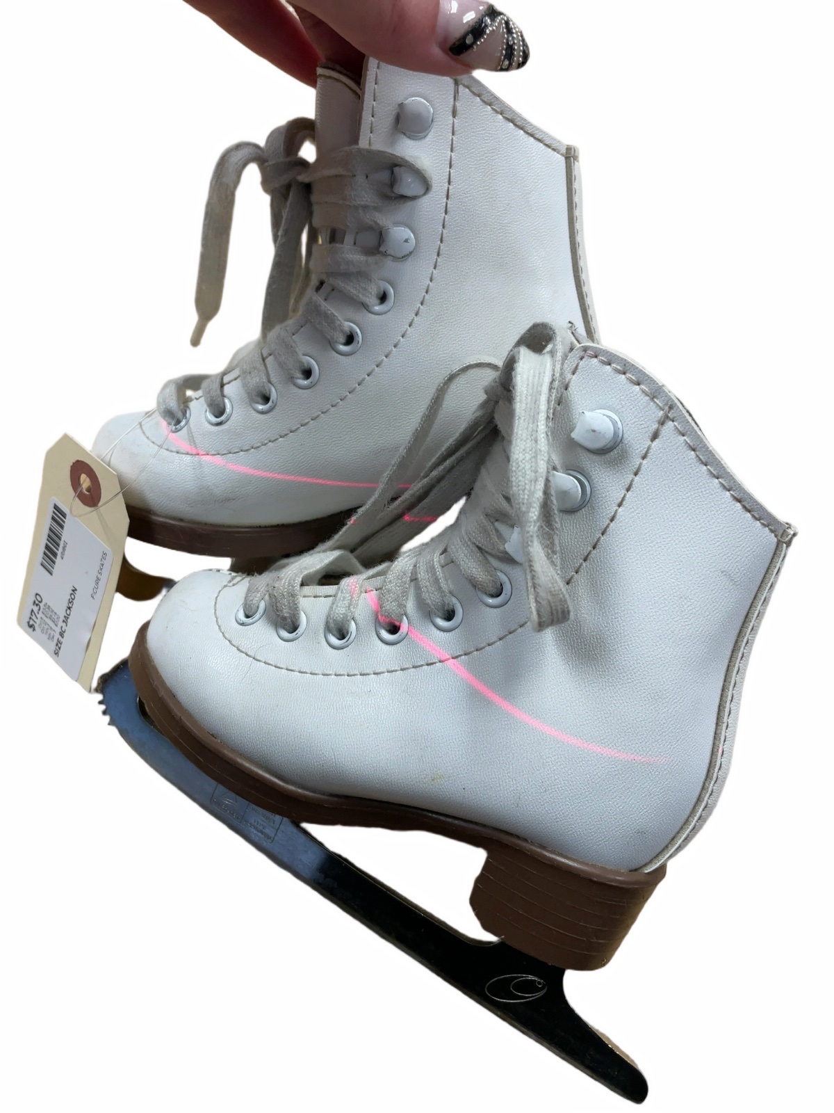 Jackson Figure Skates 8C White - image 1