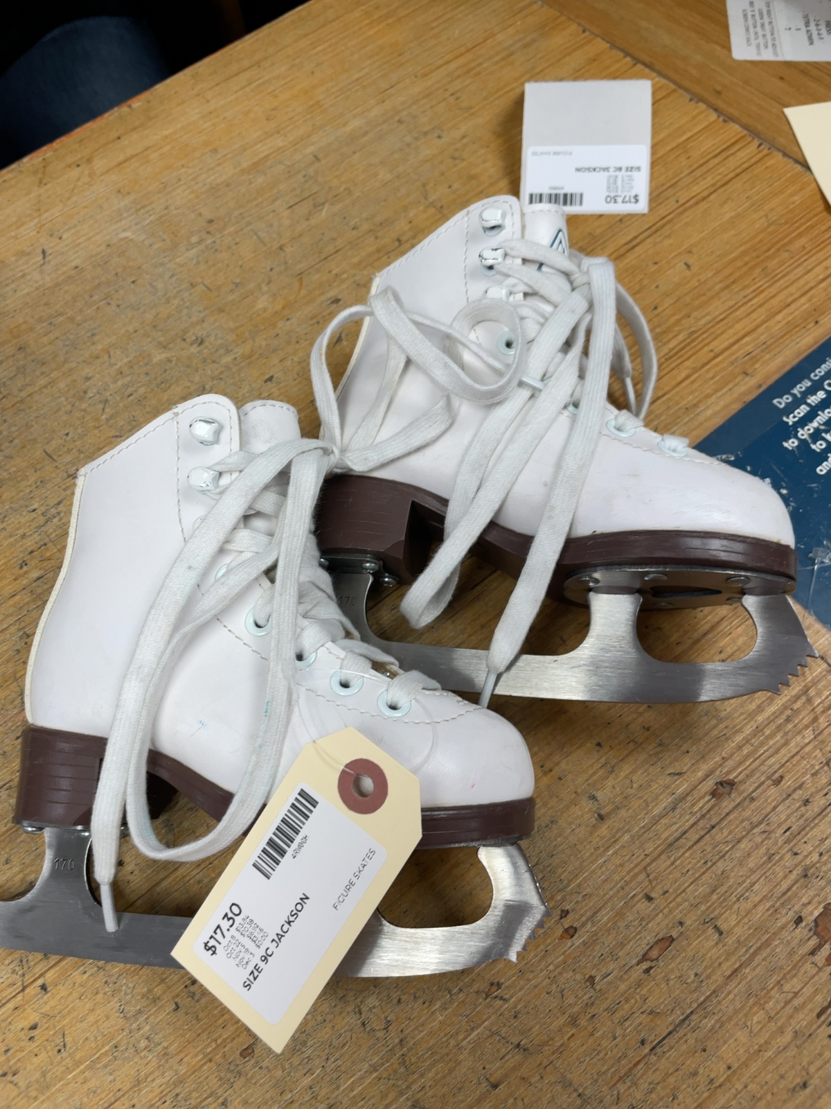 Jackson Figure Skates Size 9C White