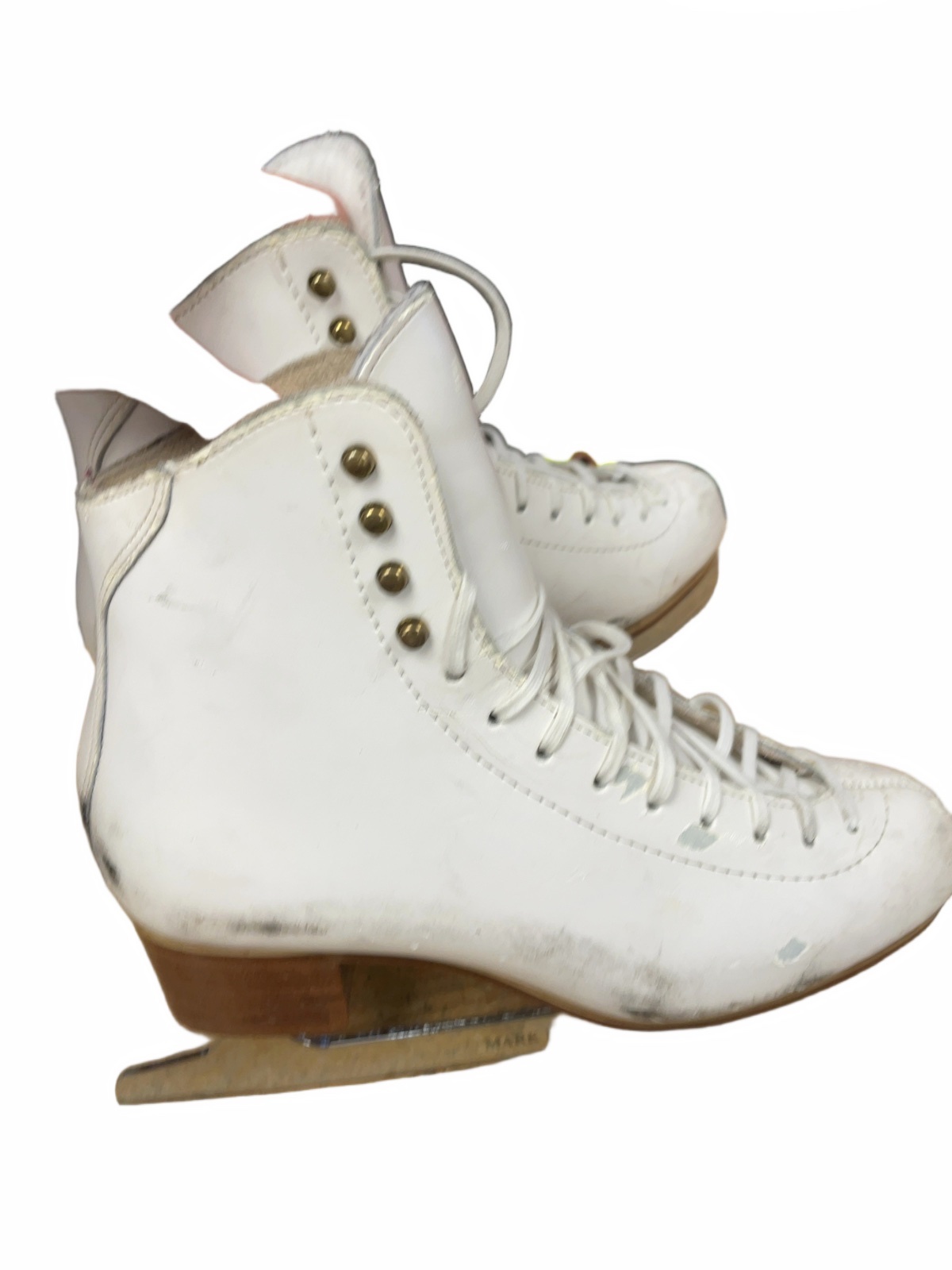 Jackson Mark IV Figure Skates Size 8B White - image 1